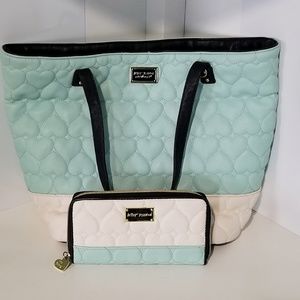 Betsey Johnson Bag & Matching Wallet